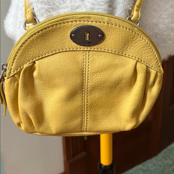 Fossil Handbags - Fossil Crossbody Bag genuine leather
Yellow/mustard color front lock detail NWOT